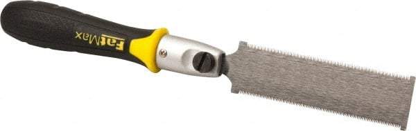 Stanley - 6" Steel Blade Flush Cut Saw - Plastic Handle, Round, 13-5/8" OAL - Caliber Tooling