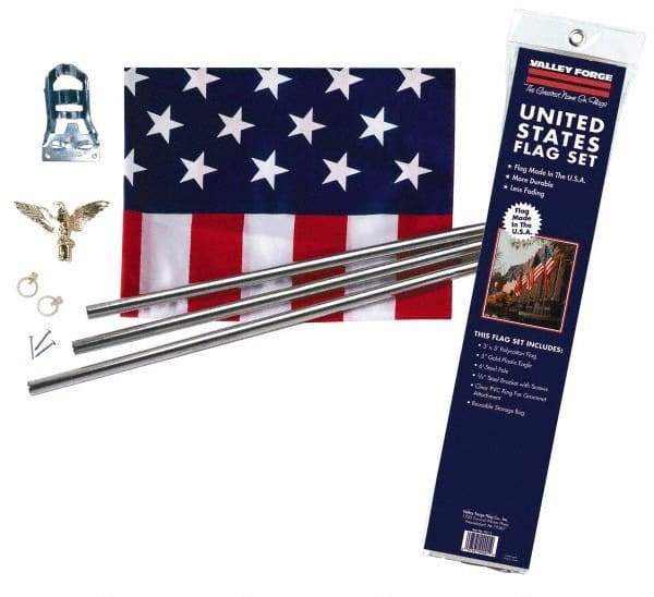 Valley Forge Flag Co - Flag Poles & Kits Type: Flag & Pole Kit Mounting: Portable - Caliber Tooling