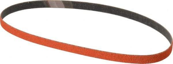 Norton - 1/2" Wide x 24" OAL, 40 Grit, Ceramic Abrasive Belt - Ceramic, Coarse, Coated, Y Weighted Cloth Backing, Series R980 - Caliber Tooling