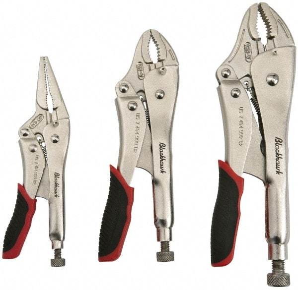 Blackhawk by Proto - 3 Piece Locking Plier Set - Comes in Pouch - Caliber Tooling