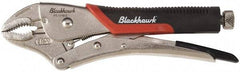 Blackhawk by Proto - 8-5/8" OAL Curved Jaw Locking Pliers - 1-39/64" Jaw Width, 9/16" Jaw Depth, Standard Handle - Caliber Tooling