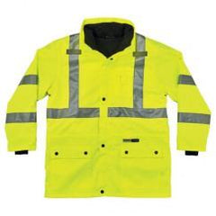 8385 L LIME 4-IN-1 JACKET - Caliber Tooling