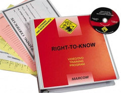 Marcom - Right to Know for Cleaning and Maintenance, Multimedia Training Kit - 21 Minute Run Time DVD, English and Spanish - Caliber Tooling