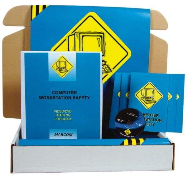 Marcom - Computer Workstation Safety, Multimedia Training Kit - 18 Minute Run Time DVD, English and Spanish - Caliber Tooling