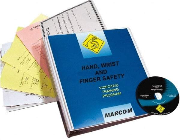 Marcom - Hand, Wrist and Finger Safety, Multimedia Training Kit - 12 Minute Run Time DVD, English and Spanish - Caliber Tooling