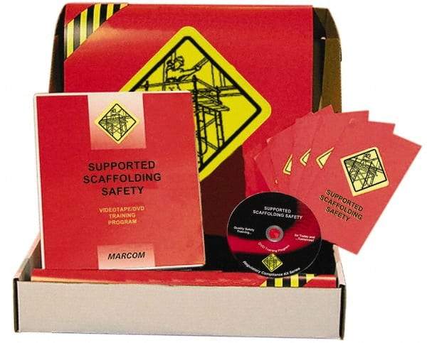 Marcom - Supported Scaffolding Safety, Multimedia Training Kit - 20 Minute Run Time DVD, English and Spanish - Caliber Tooling