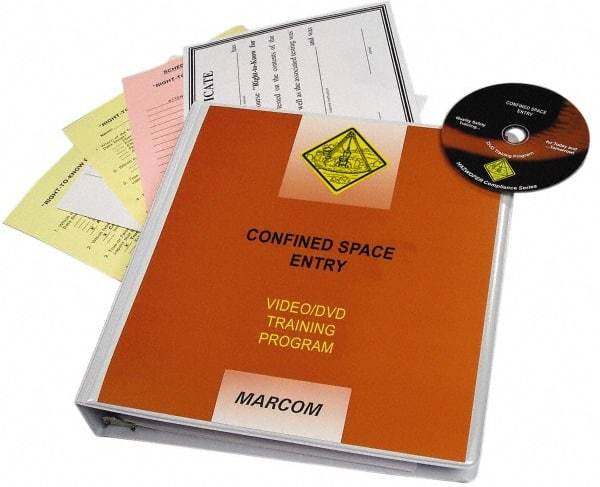 Marcom - Confined Space Entry, Multimedia Training Kit - 21 min Run Time DVD, English & Spanish - Caliber Tooling