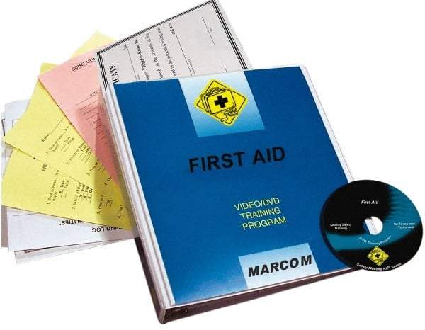 Marcom - First Aid, Multimedia Training Kit - 13 Minute Run Time DVD, English and Spanish - Caliber Tooling