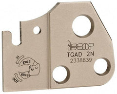 Iscar - 0.071 to 0.0945" Groove Width, Neutral Cut, Indexable Grooving Blade - TAG N.., TAG R/L.. Insert Style, Series Tang-Grip - Caliber Tooling