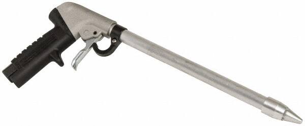 Guardair - 120 Max psi Whisper Jet Pistol Grip Blow Gun - 3/8 NPT, 12" Tube Length, Aluminum - Caliber Tooling