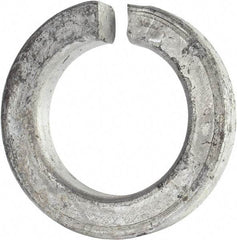 Value Collection - 1-1/2", 1.524" ID, 3/8" Thick Split Lock Washer - Grade 8 Spring Steel, Hot Dipped Galvanized Finish, 1.524" Min ID, 1.554" Max ID, 2.419" Max OD - Caliber Tooling