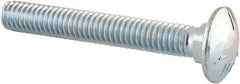 Value Collection - 5/16-18 UNC 2-1/4" Length Under Head, Standard Square Neck, Carriage Bolt - Grade 5 Steel, Zinc-Plated Finish - Caliber Tooling