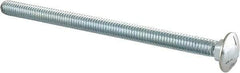 Value Collection - 5/16-18 UNC 5" Length Under Head, Standard Square Neck, Carriage Bolt - Grade 5 Steel, Zinc-Plated Finish - Caliber Tooling