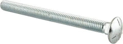 Value Collection - 3/8-16 UNC 4-1/2" Length Under Head, Standard Square Neck, Carriage Bolt - Grade 5 Steel, Zinc-Plated Finish - Caliber Tooling