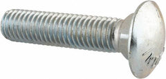 Value Collection - 1/2-13 UNC 2-1/4" Length Under Head, Standard Square Neck, Carriage Bolt - Grade 5 Steel, Zinc-Plated Finish - Caliber Tooling