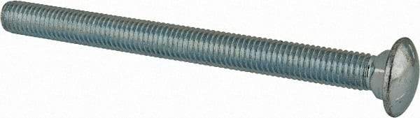 Value Collection - 1/2-13 UNC 6" Length Under Head, Standard Square Neck, Carriage Bolt - Grade 5 Steel, Zinc-Plated Finish - Caliber Tooling