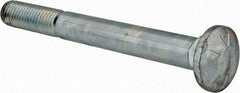 Value Collection - 5/8-11 UNC 6" Length Under Head, Standard Square Neck, Carriage Bolt - Grade 5 Steel, Zinc-Plated Finish - Caliber Tooling