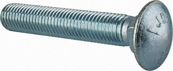 Value Collection - 3/4-10 UNC 4-1/2" Length Under Head, Standard Square Neck, Carriage Bolt - Grade 5 Steel, Zinc-Plated Finish - Caliber Tooling