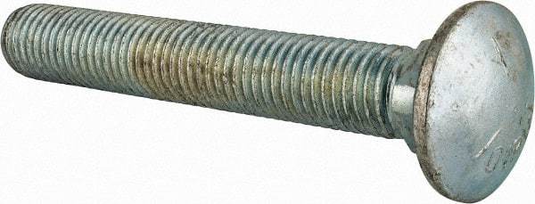 Value Collection - 3/4-10 UNC 5" Length Under Head, Standard Square Neck, Carriage Bolt - Grade 5 Steel, Zinc-Plated Finish - Caliber Tooling