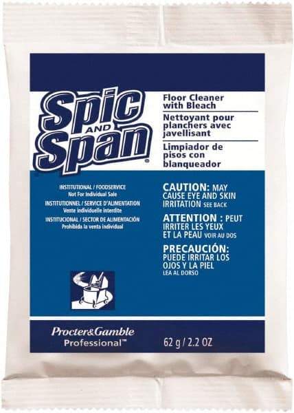 Spic & Span - Packet Cleaner - Use on Ceramic Tile, Laminate Surfaces, Linoleum, Quarry Tile, Cement, Concrete, Vinyl Tile, Terra Cotta, Terrazzo, Vinyl Composite Tile (VCT) - Caliber Tooling