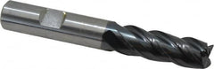 Guhring - 1/2", 4 Flute, Single End, Solid Carbide, 0.031" Corner Radius End Mill - 3-1/2" OAL, 35/38° Helix, Right Hand Flute, 1-1/4" LOC, Right Hand Cut - Caliber Tooling