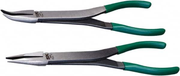 SK - 2 Piece Needle Nose Plier Set - Comes in Plastic Pouch - Caliber Tooling