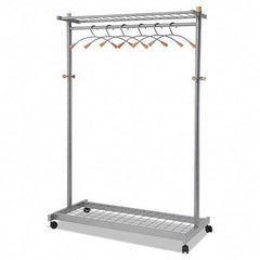 Alba - Coat Racks, Hooks & Shelving Type: Floor Rack Number of Hooks: 6 - Caliber Tooling