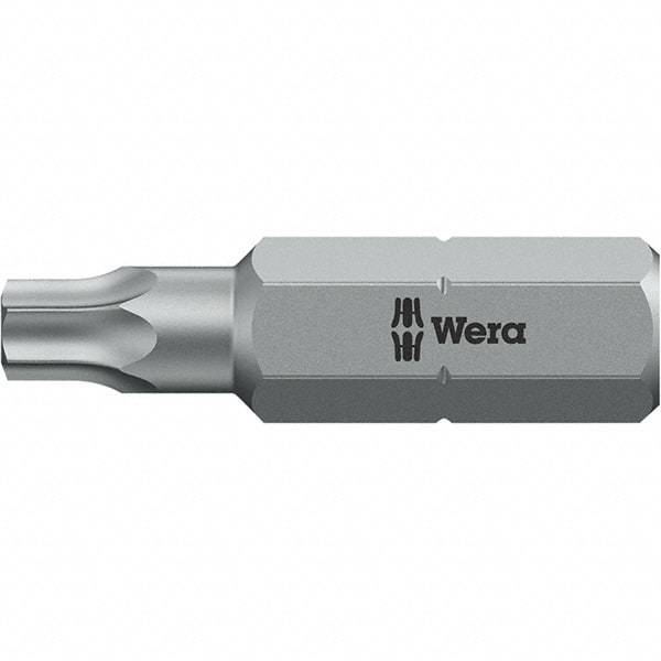 Wera - 1/4" Drive T20 Torx Screwdriver Bit - 1" OAL, Insert Bit - Caliber Tooling