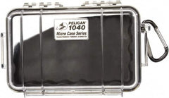 Pelican Products, Inc. - 5-1/16" Wide x 2-1/8" High, Clamshell Hard Case - Clear/Black, Polycarbonate - Caliber Tooling