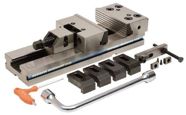 Gerardi - 7" Jaw Width, 58mm High x 655mm Long x 145mm Wide Vise - For Use with Art 1 Standard Series Precision Vises - Caliber Tooling