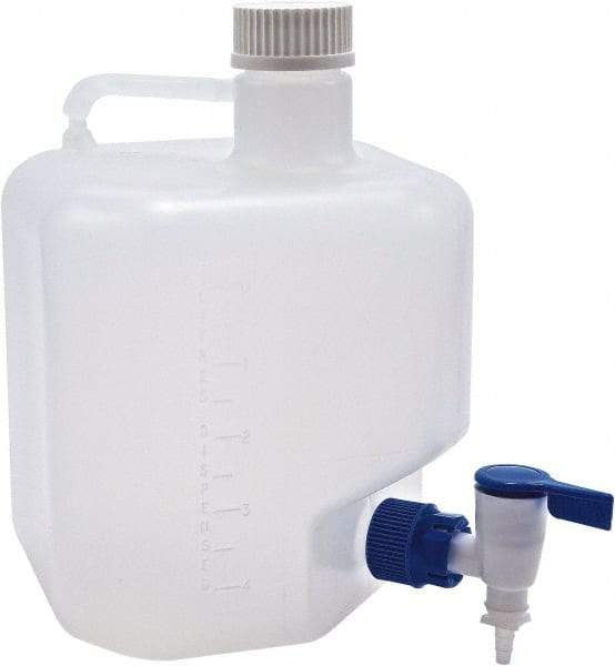 Dynalon Labware - 5 L Carboy - Polypropylene, Translucent, 10.6" High x 7-1/2" Diam, 45mm Cap - Caliber Tooling