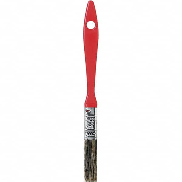 Rubberset - 1/2" Flat Hog Chip Brush - Wood Beavertail Handle - Caliber Tooling