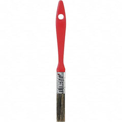 Rubberset - 1/2" Flat Hog Chip Brush - Wood Beavertail Handle - Caliber Tooling