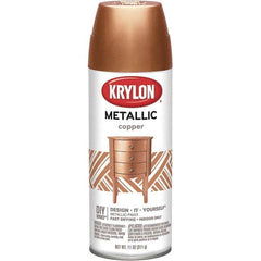 Krylon - Copper (Color), Metallic, Aerosol Spray Paint - 15 to 20 Sq Ft per Can, 16 oz Container - Caliber Tooling