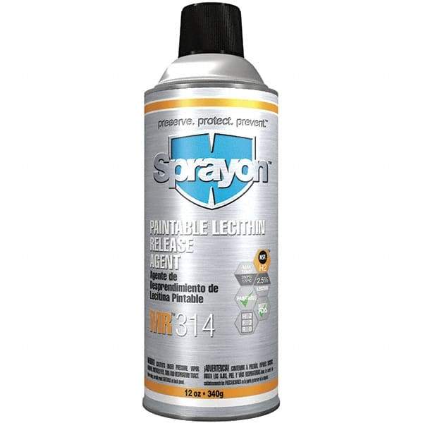 Sprayon - 16 Ounce Aerosol Can, Amber, General Purpose Mold Release - Food Grade, Lecithin Composition - Caliber Tooling