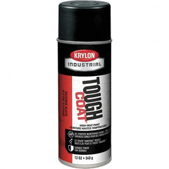 Sprayon - High Temp Black, 12 Ounce Net Fill, Metallic, Acrylic Enamel Spray Paint - 15 to 20 Sq. Ft. per Can, 12 Ounce Container - Caliber Tooling