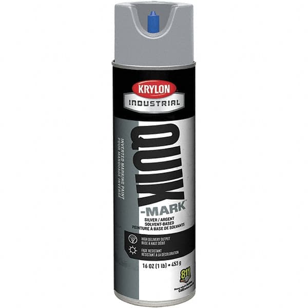 Krylon - 20 fl oz Gray Marking Paint - 50 to 60 Sq Ft Coverage, Solvent-Based Formula - Caliber Tooling