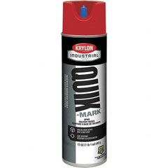 Krylon - 20 fl oz Red Marking Paint - 50 to 60 Sq Ft Coverage, Solvent-Based Formula - Caliber Tooling