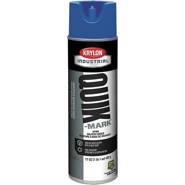 Krylon - 20 fl oz Blue Marking Paint - 50 to 60 Sq Ft Coverage, Solvent-Based Formula - Caliber Tooling