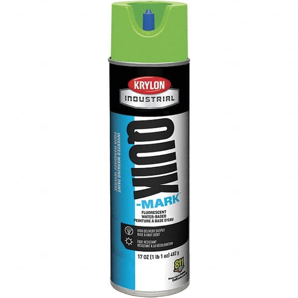 Krylon - 20 fl oz Green Marking Paint - 50 to 60 Sq Ft Coverage, Water-Based Formula - Caliber Tooling