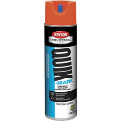 Krylon - 20 fl oz Orange Marking Paint - 50 to 60 Sq Ft Coverage, Water-Based Formula - Caliber Tooling