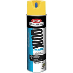 Krylon - 20 fl oz Yellow Marking Paint - 50 to 60 Sq Ft Coverage, Water-Based Formula - Caliber Tooling