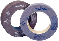 Norton - 30" Diam x 12" Hole x 2" Wide Centerless & Cylindrical Grinding Wheel - 60 Grit, Aluminum Oxide, Type 1, Medium Grade, Vitrified Bond, No Recess - Caliber Tooling