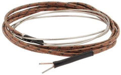 Thermo Electric - 0 to 1600°F, J Flexible, Thermocouple Probe - 3 Ft. Cable Length, Stripped Ends, 25 Inch Probe Sheath Length, 3 Sec Response Time - Caliber Tooling