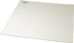 Made in USA - 12" Long, 12" Wide, 1/16" Thick, Silicone Rubber Foam Sheet - 45 to 55 Durometer, White, -20 to 500°F, 640 psi Tensile Strength, Adhesive Backing, Stock Length - Caliber Tooling