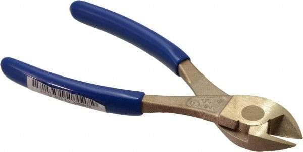 Ampco - 7" OAL, Diagonal Cutter - Aluminum Bronze Handle - Caliber Tooling