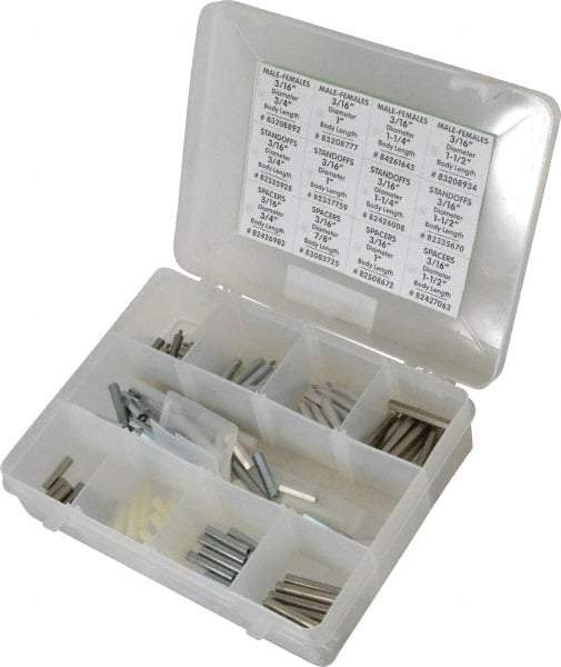Electro Hardware Standoff & Spacer Assortments Type: Male/Female Standoffs; Spacers; Threaded Standoffs System of Measurement: Inch - Caliber Tooling