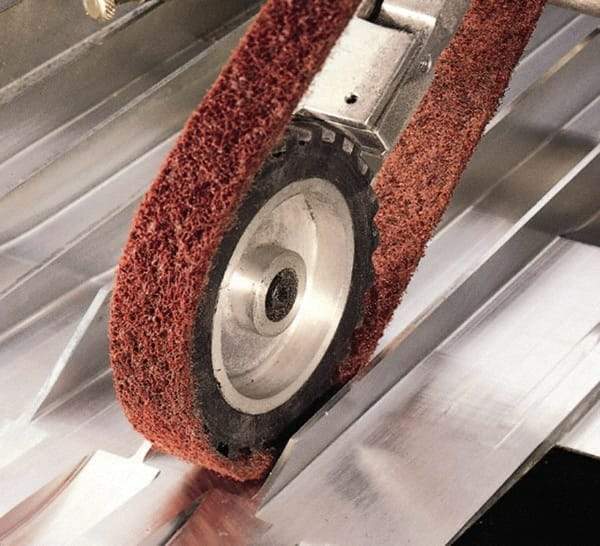 3M - 1" Wide x 132" OAL, Aluminum Oxide Abrasive Belt - Aluminum Oxide, Coarse, Nonwoven, Series SE-BL - Caliber Tooling