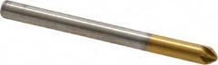 Melin Tool - 1/8" Head Diam, 1/8" Shank Diam, 6 Flute 82° Cobalt Countersink - Caliber Tooling