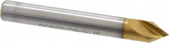 Melin Tool - 3/16" Head Diam, 3/16" Shank Diam, 1 Flute 60° Cobalt Countersink - Caliber Tooling